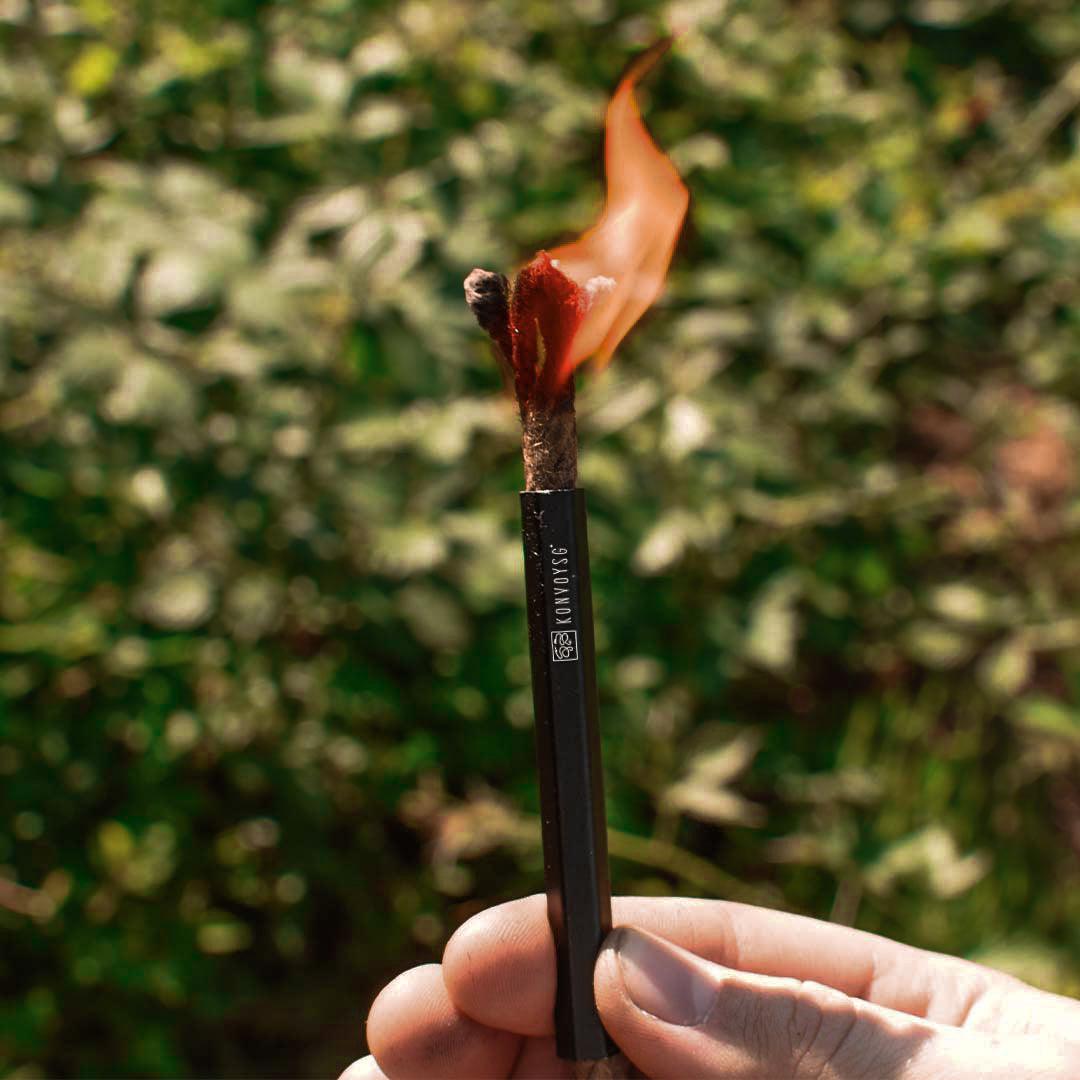 Fire Starter + Waxed Tinder Rope - KonvoySG